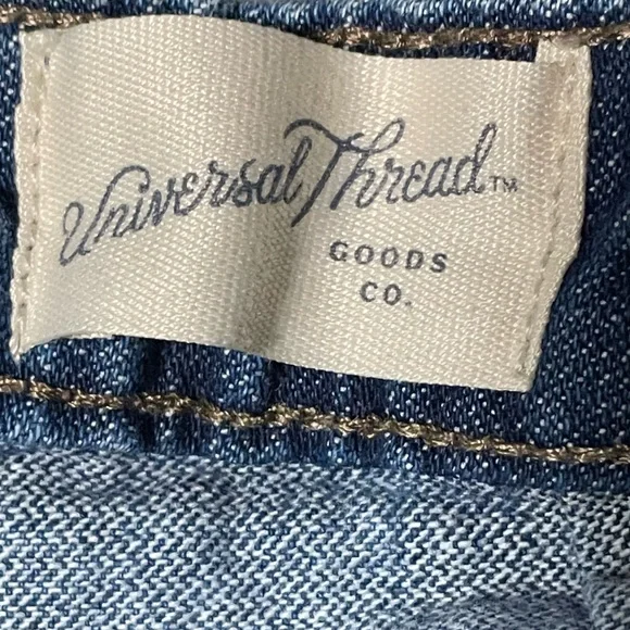 Universal Thread High Rise Wide Leg Medium Wash Jeans 100% Cotton (Size: 6R) - Picture 7 of 16